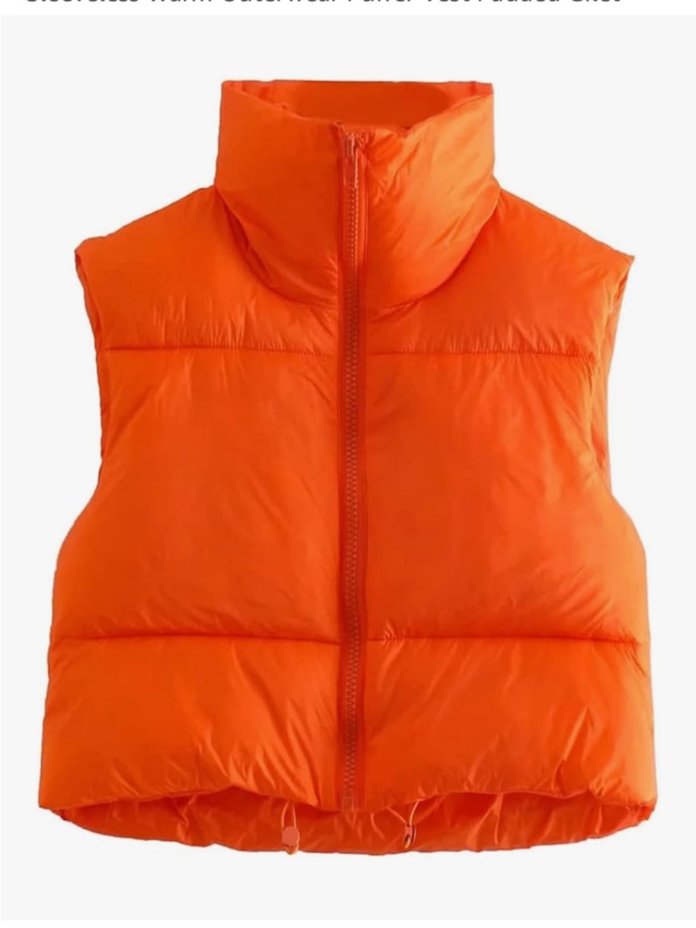 KEOMUD Cropped Puffer Vest